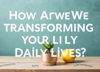 Günlük Hayatımızı Nasıl Dönüştürüyoruz? How Are We Transforming Our Daily Lives?