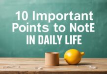 Günlük Yaşamda Dikkat Edilmesi Gereken 10 Önemli Nokta 10 Important Points to Note in Daily Life