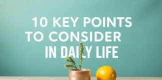 Günlük Yaşamda Dikkate Alınması Gereken 10 Anahtar Nokta 10 Key Points to Consider in Daily Life