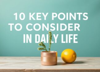 Günlük Yaşamda Dikkate Alınması Gereken 10 Anahtar Nokta 10 Key Points to Consider in Daily Life