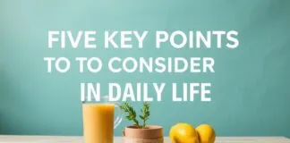 Günlük Yaşamda Dikkate Alınması Gereken 5 Anahtar Nokta Five Key Points to Consider in Daily Life