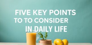 Günlük Yaşamda Dikkate Alınması Gereken 5 Anahtar Nokta Five Key Points to Consider in Daily Life