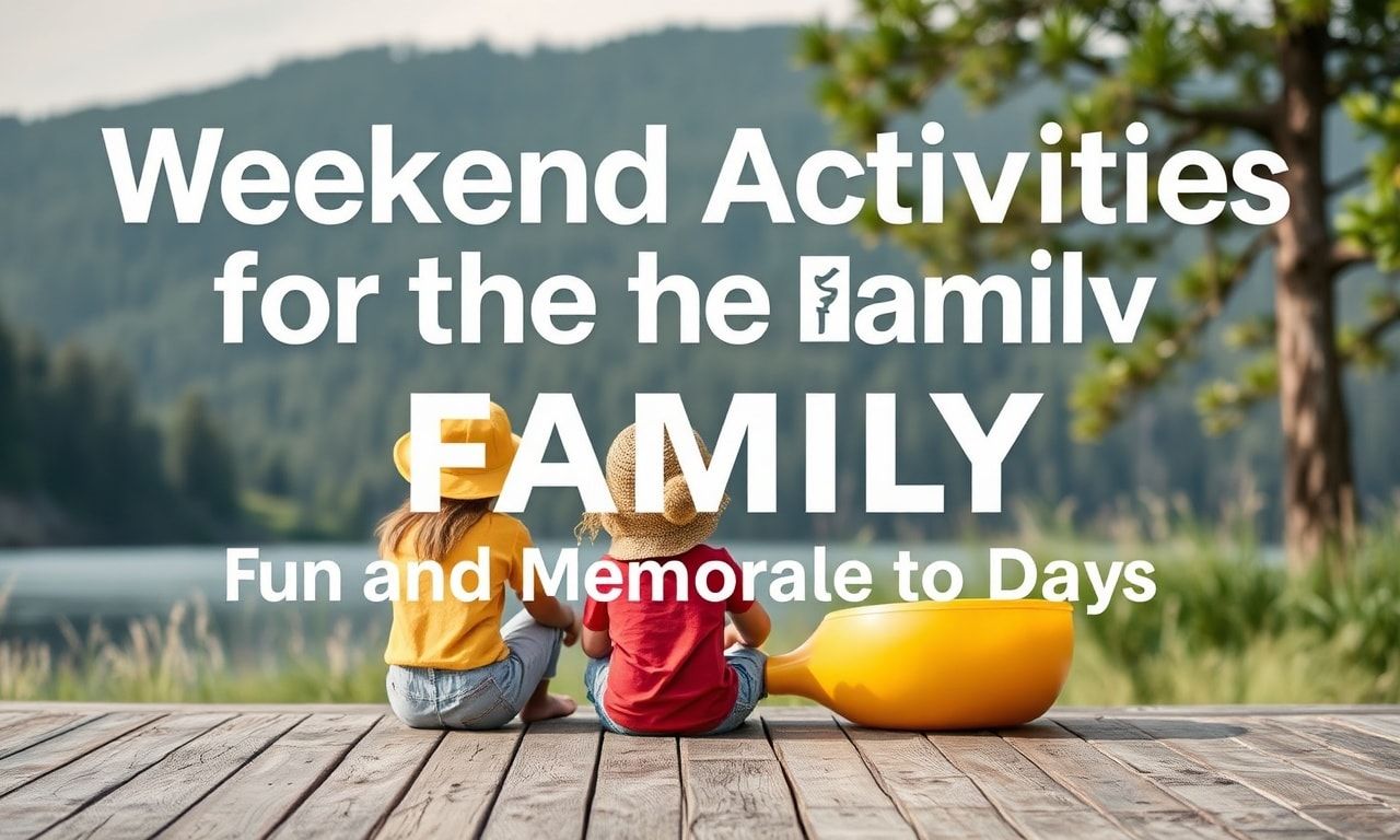 Aile İçin Hafta Sonu Etkinlikleri: Keyifli ve Anımsatıcı Günler