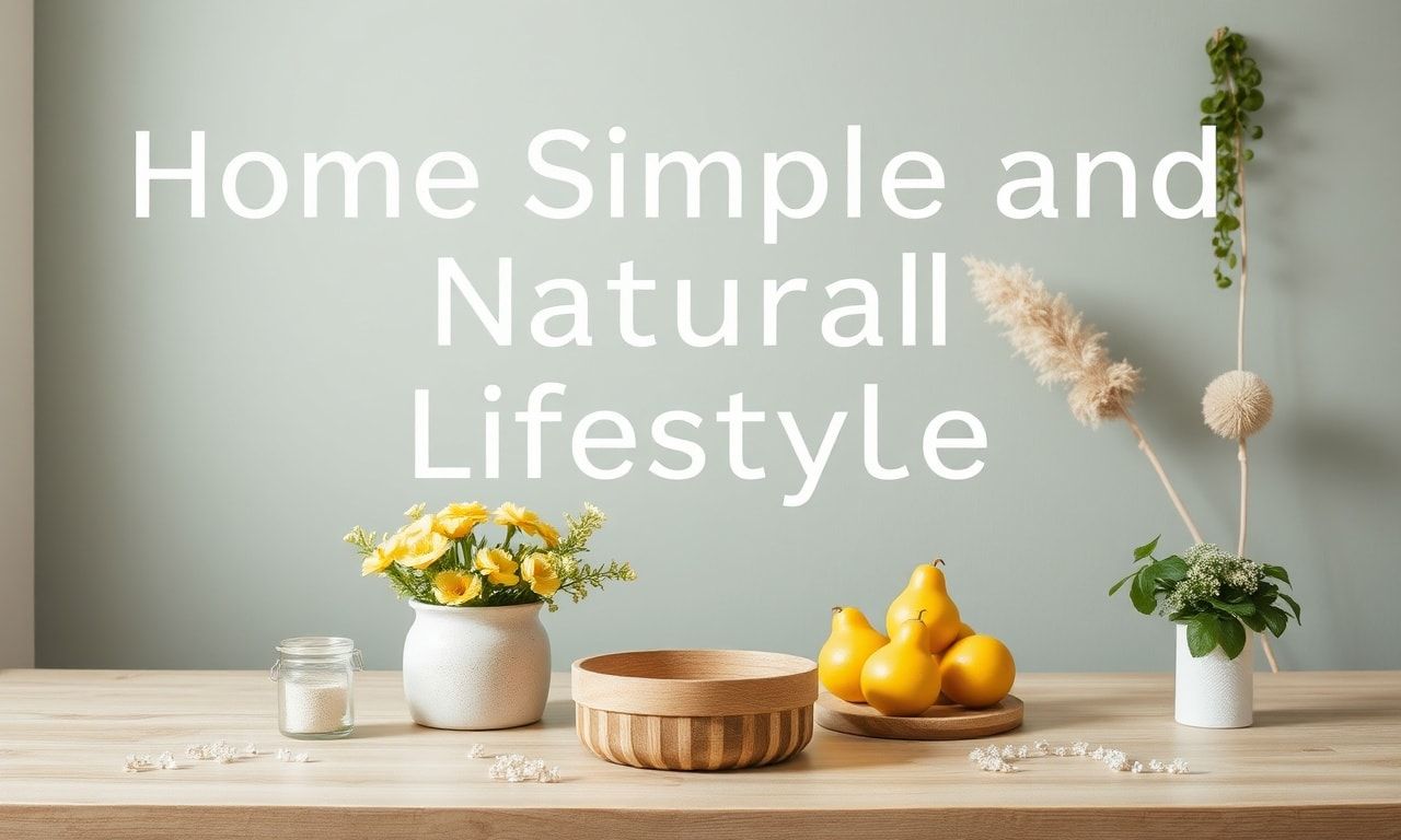Evde Basit ve Doğal Yaşam Tarzı: Keyifli ve Verimli Günler İçin İpuçları