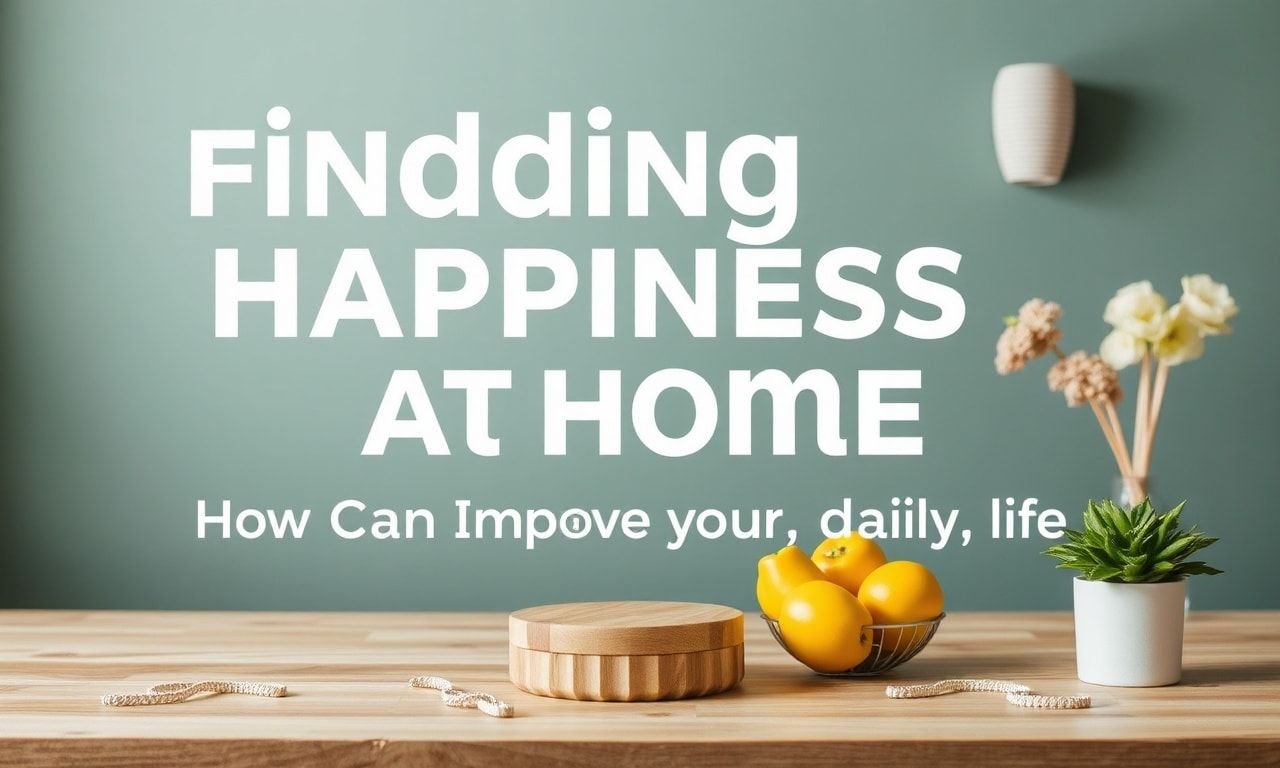 Evde Mutluluk Bulmak: Günlük Hayatınızı Nasıl İyileştirebilirsiniz