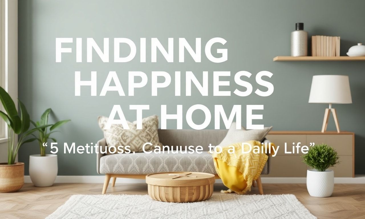 Evde Mutluluk Bulmak: Günlük Hayatta Kullanabileceğiniz 5 Yöntem
