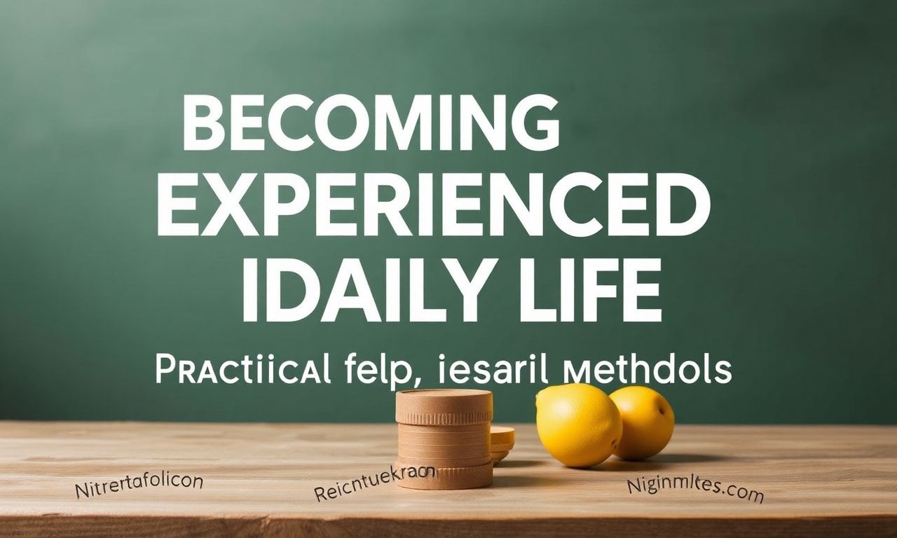 Günlük Yaşamda Deneyimli Olmak: Pratik İpuçları ve Yöntemler