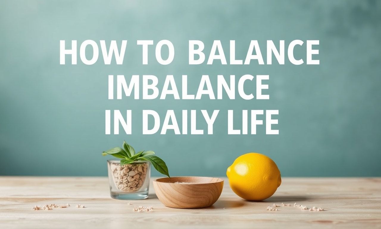 Günlük Yaşamda Dengesizliği Nasıl Dengelemek