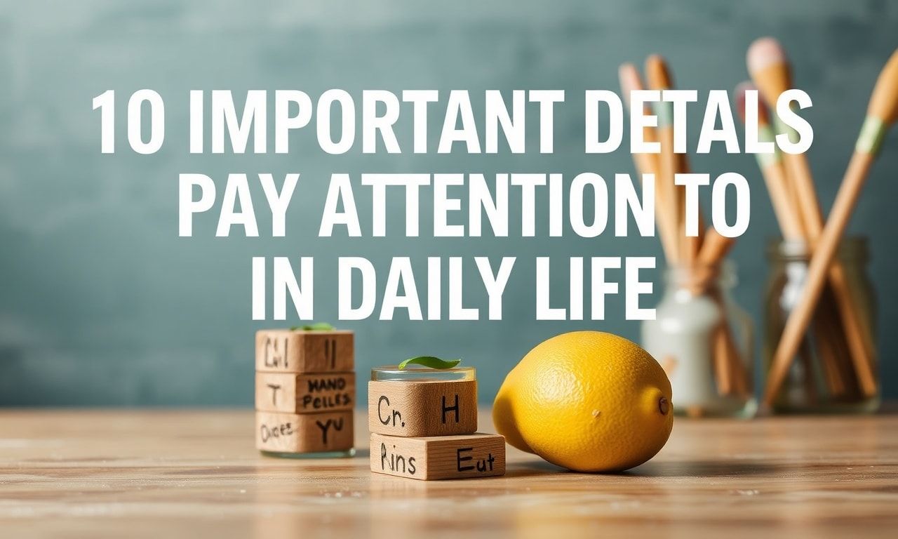 Günlük Yaşamda Dikkate Alınması Gereken 10 Önemli Detay