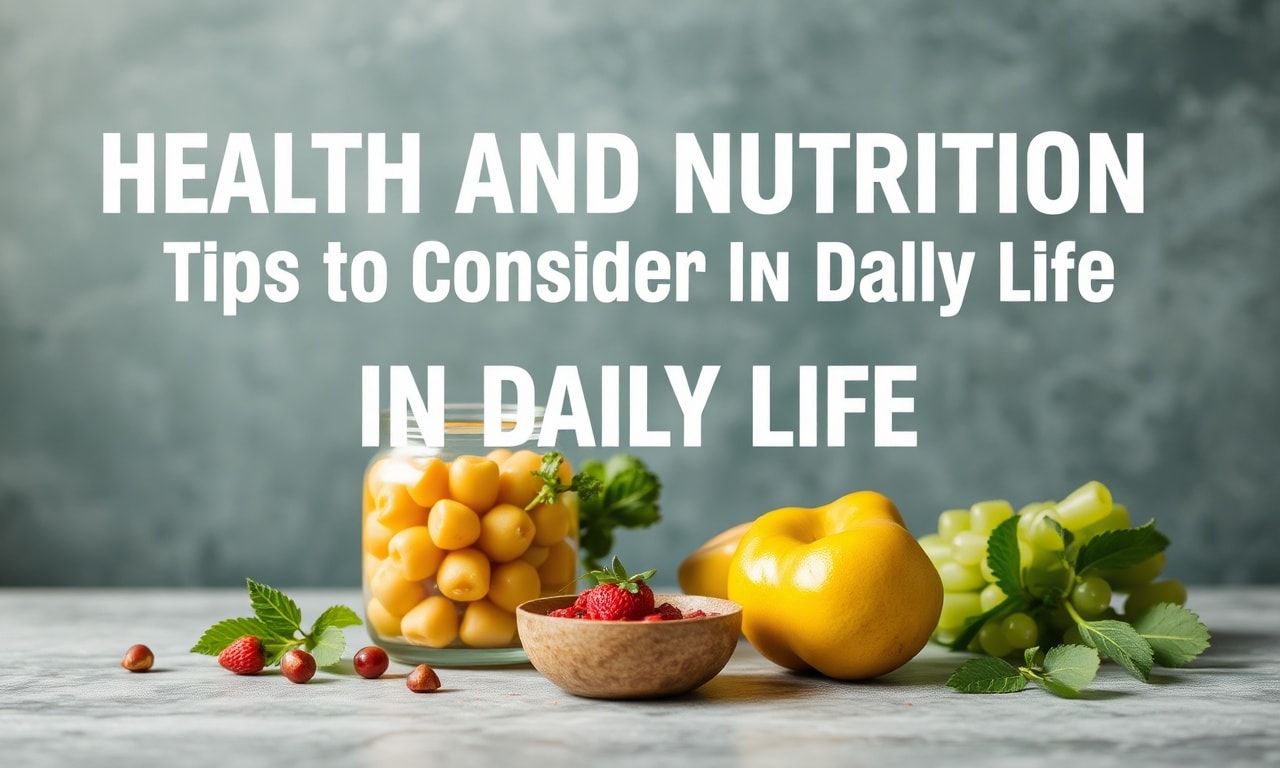 Günlük Yaşamda Dikkate Alınması Gereken Sağlık ve Beslenme İpuçları