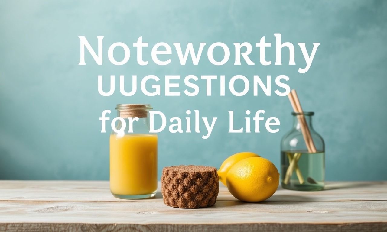 Günlük Yaşamda Dikkate Değer Öneriler