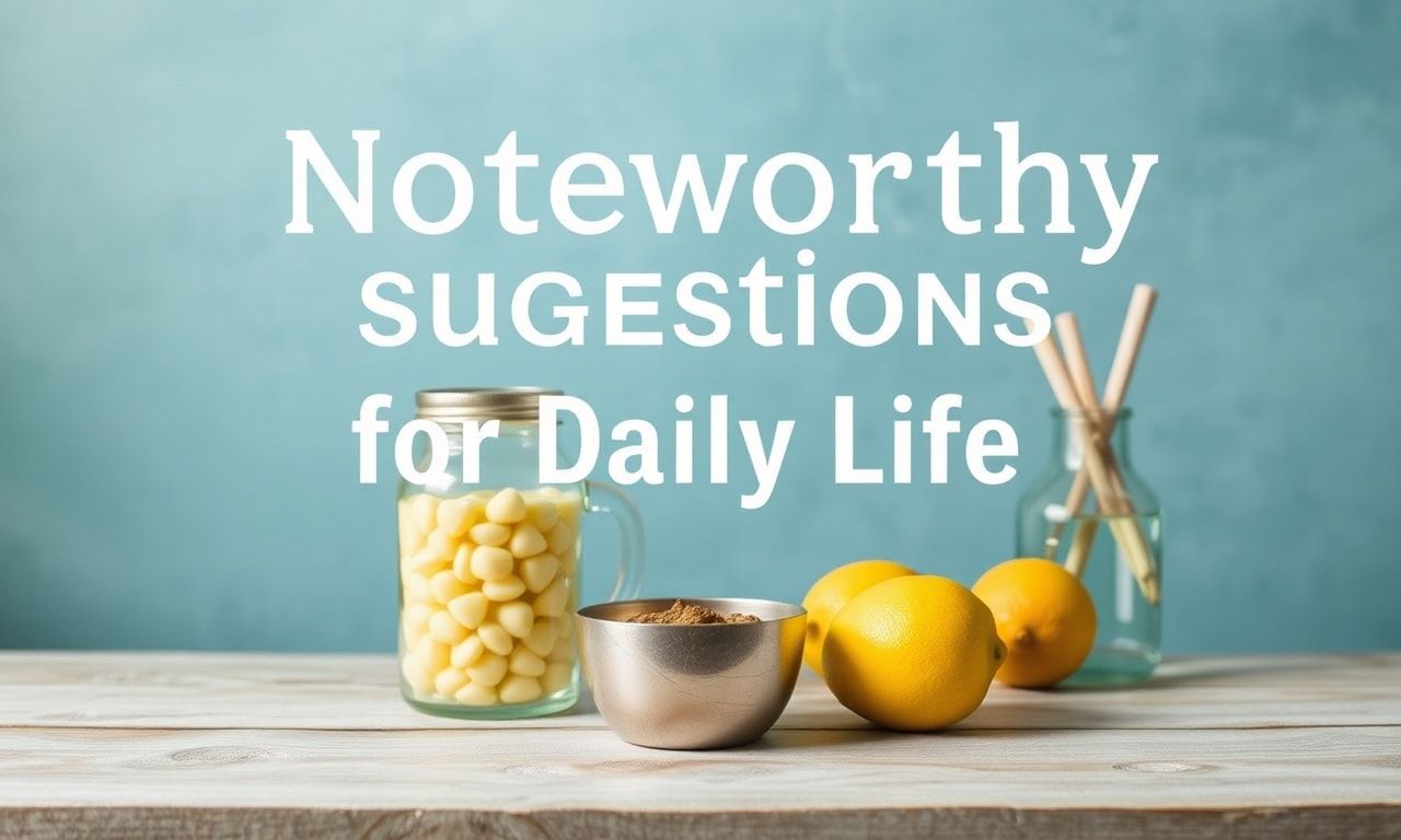 Günlük Yaşamda Dikkate Değer Öneriler